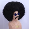 Hulaidywig Mens 70s / 80s Rocker Wig for Men Black