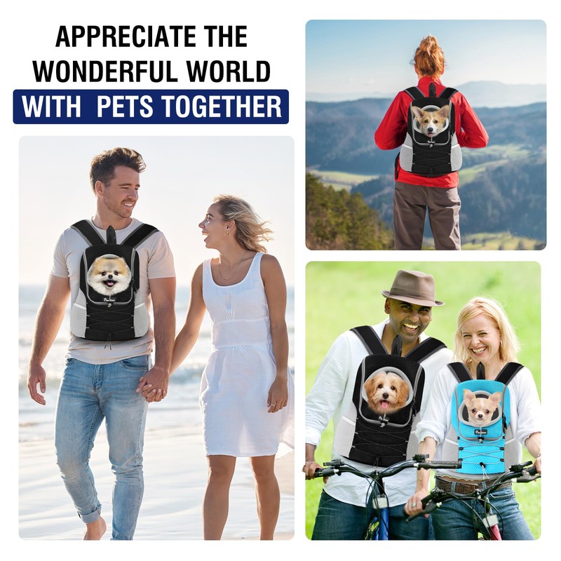 Pawaboo Pet Dog Carrier Backpack, Puppy Dog Travel Front Carrier