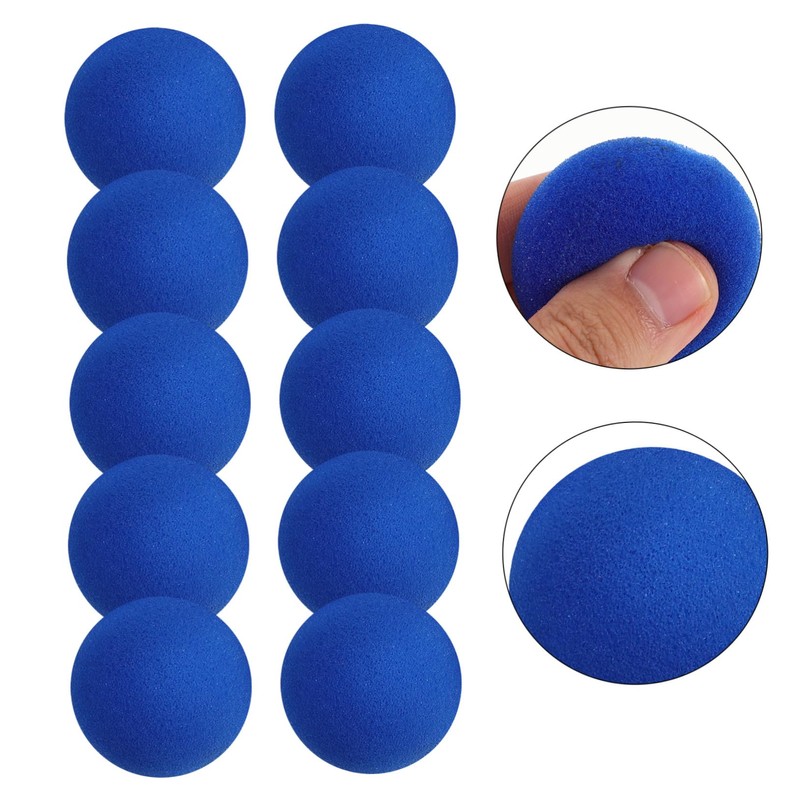 Supvox 10 palline rotonde in spugna blu, 4,5 cm, per