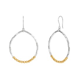 Silpada 'Dazzling Duality' Sterling Silver Two-Tone Hematite Drop Earrings