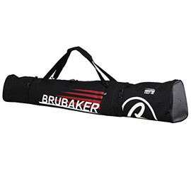 BRUBAKER Padded Ski Bag Skibag Carver Champion 190 cm / 74 3/4" Black Red
