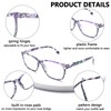 CLASAGA Progressive Multifocus Reading Glasses for Women, Pattern Print Blue
