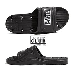 PROCLUB Men's Shower Slipper Sandal - Non-Slip Waterproof Quick Drying Comfortable Durable Camps Dorms Locker Rooms Massage Spa Resorts Showers Gyms Steam Rooms PRO CLUB - Size: Men 9