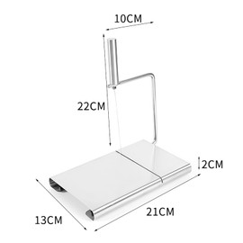 Cortador de Queso de Alambre de Acero Inoxidable para Cocina, Herramienta de Corte para Hornear, Cuchillo para Cocina