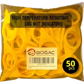 Pack of 50 [240°C Heat-Resistant] Professional 37mm (1-7/16") Loose Wheel Lug Nut Indicator | Heavy-Duty Safety System for Heavy Commercial Trucks & Trailers