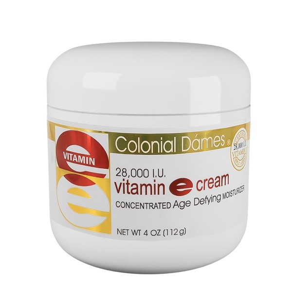 Colonial Dames Concentrated Vitamin E Moisturizing Cream 28,000 I.U. for Hydrating & Moisturizing Chapped Dry Skin & Fine Lines.