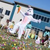 Morris Costumes Men's Easter Bunny Costume Suit with Vest &