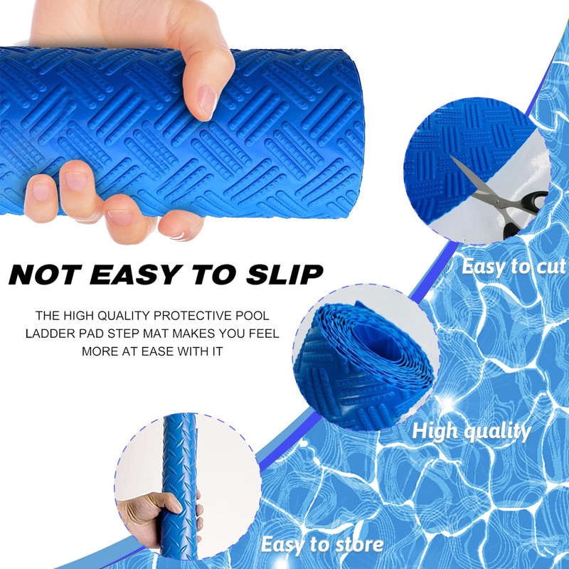 Swimming Pool Ladder Mat,Swimming Pool Step Mat with Non-Slip Texture