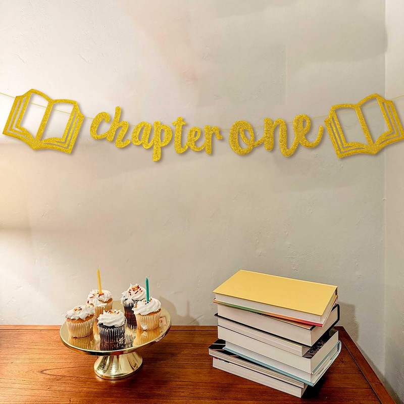 Chapter One Banner Sign A New Chapter Begins Book Reading