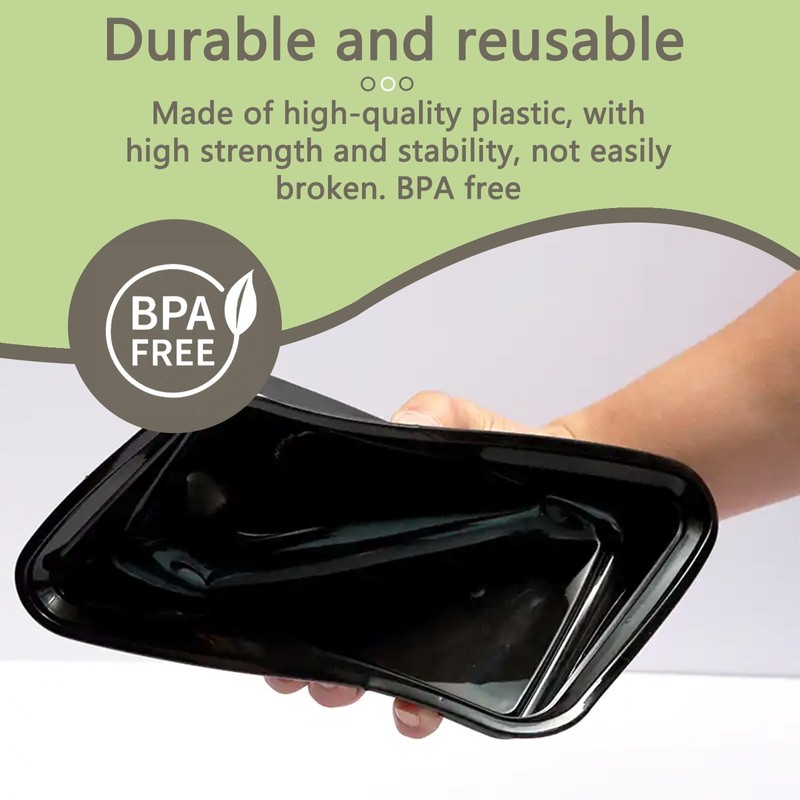 Hao Zhu Meal Prep Containers Reusable-Plastic Food Storage Trays with
