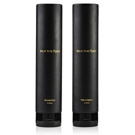 Silk Zarich Black Shampoo Treatment Set, Beauty Salon Exclusive Quality, Scalp Care, Damage Care, Amino Acids, Hair Quality Repair, Men's, Scalp Care, Mirai Asakura, Favorable, SILK THE RICH, Black,