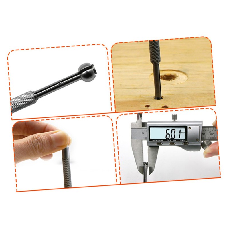 Mobestech 1set Adjustable Internal Calipers Precision Gage Manual Measurement Tool