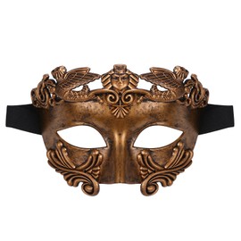 OIDEA Men's Venetian Half Mask: Sun God Masquerade Greek Roman Eye Mask Steampunk Carnival Mask Costume Carnival Cosplay Party Masquerade for Men, Metal