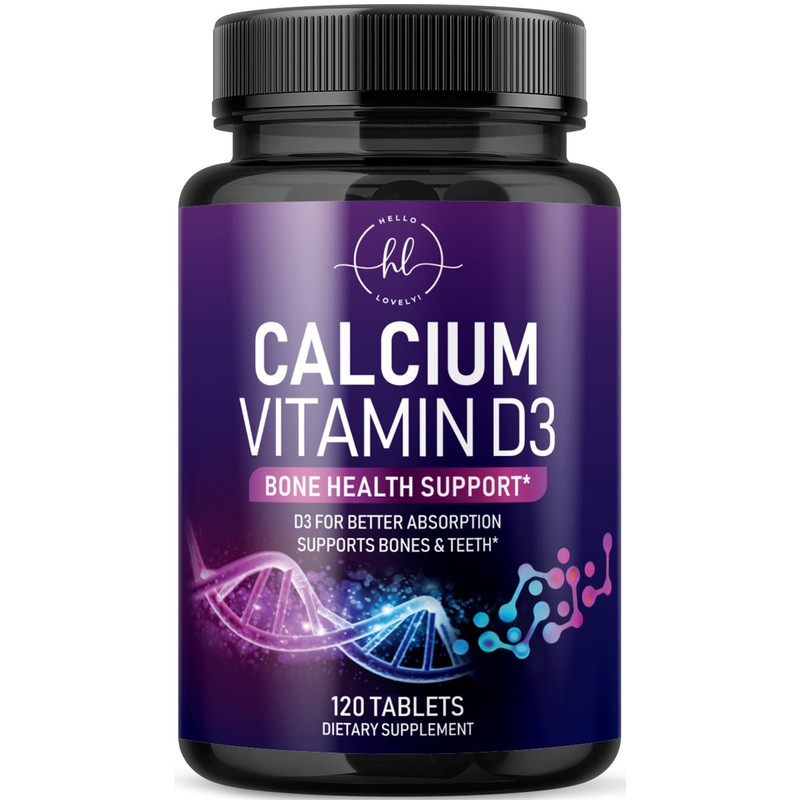 Calcium Supplement 1200 mg - with Vitamin D3 for Best
