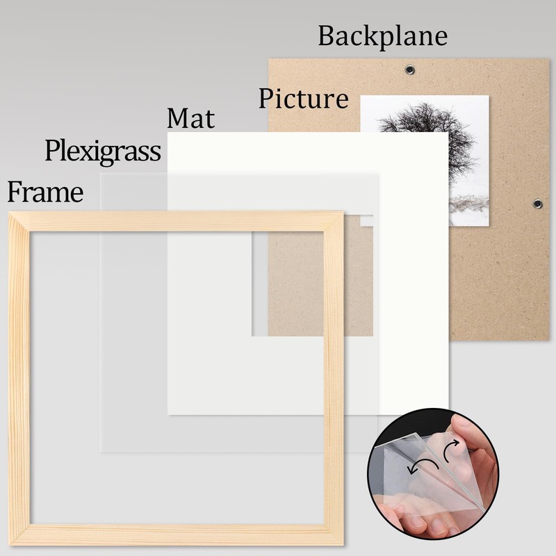 8x8 (20 x 20 cm) Photo Frames Display 4x4 Photos