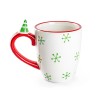 Potter's Studio Grace Teaware Merry Christmas Snowman and Cardinal 14oz