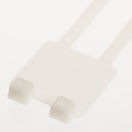 Panduit PL2M2S-L Marker Cable Tie, Wrap, Standard, Nylon 6.6, 7.4-Inch Length, Natural (50-Pack)