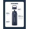 LifeStraw Go 2.0 Stainless Steel Water Filter Bottle 700ml, Aegean