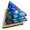 4 x Triangle Coasters - Marine Life Collage Ocean Dive