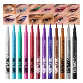 Set 12 Delineadores Líquidos Metálicos A Prueba De 12 Colors 1 Count (pack Of 12)
