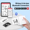 Phomemo M02 Mini Printer, Bluetooth Pocket Printer, Sticker Small Thermal