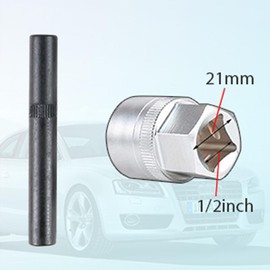 22pcs Wheel Lock Removal Kit with 20 Different Sockets, Locking Lug Nut Removal Tool Chrome Molybdenum, Wheel Lock Key Set with 1/2 inch (85 mm) Socket Adapter