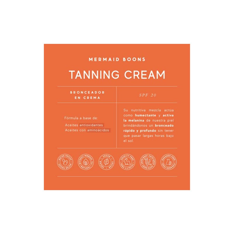 MERMAID BOONS TANNING CREAM 150 ml
