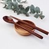 Nature Wood Cutlery Set for 5 / Lacquered Wooden Spoons