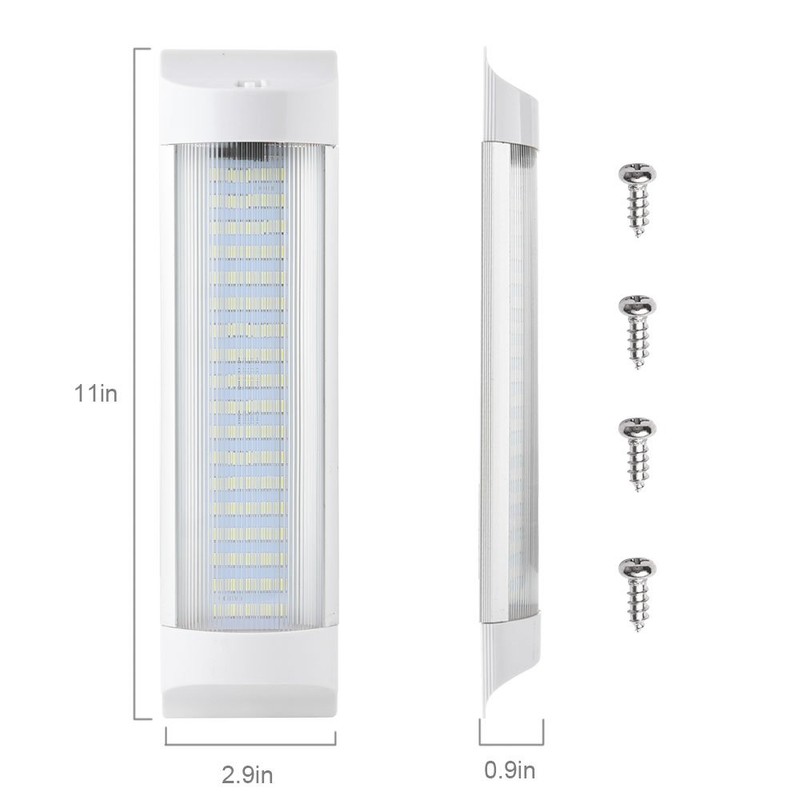 4PCS 12V LED Interior Light Bars White Lamp 4W 72