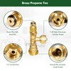 Extend a Stay RV Propane Kit, Propane Brass Tee 4