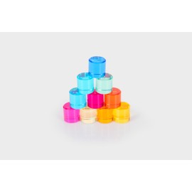 TickiT 73576 Gem Circles - Building Blocks - Acrylic Gemstones - Stacking Toy