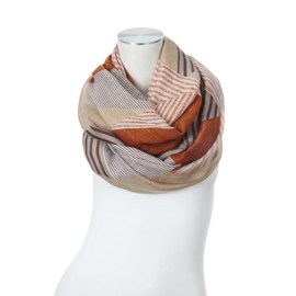 Majea 880024 Women's Loop Scarf, Brown 22, Unit size