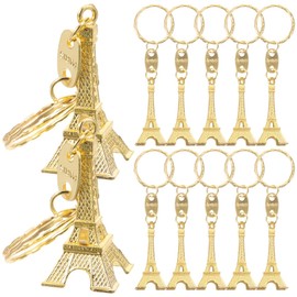 Gatuida 12pcs Mini Keychain Mini Eiffel Tower Key Holder Souvenirs Supplies Hangers in Bulk for Women Bulk Girl Cute Keychains Red Purse Party Bag Vintage Women's