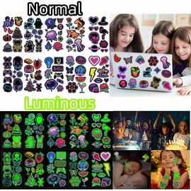 10 Blätt Tattoos für Kinder,Leuchttattoos Kinder Neon Tattoos Mitgebsel Kindergeburtstag 3 4 5 6 7 8 9 10 Jahre Sticker Kinders Tattoo Mädchen Kindergeburtstag Gastgeschenke Neon Party Deko