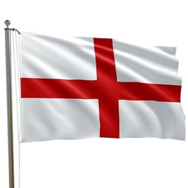 England Flag St George Cross Flags English Eyelets World Cup 3 5ft X 3ft