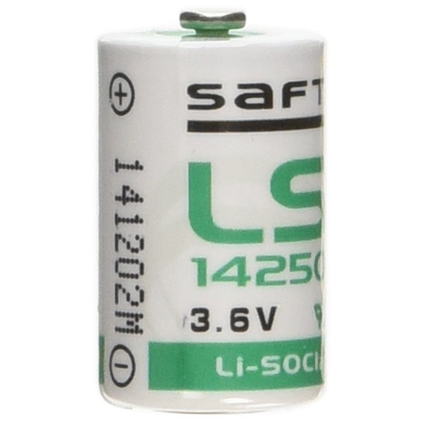 Saft LS 14250 1⁄2 AA-size 3.6 V Primary Lithium-Thionyl Chloride 1000 mAh Lithium Battery (5pcs)
