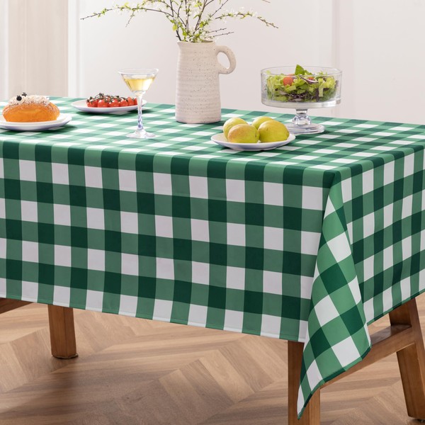 joybest Buffalo Plaid Checkered Tablecloth - Wrinkle Resistant Waterproof Table