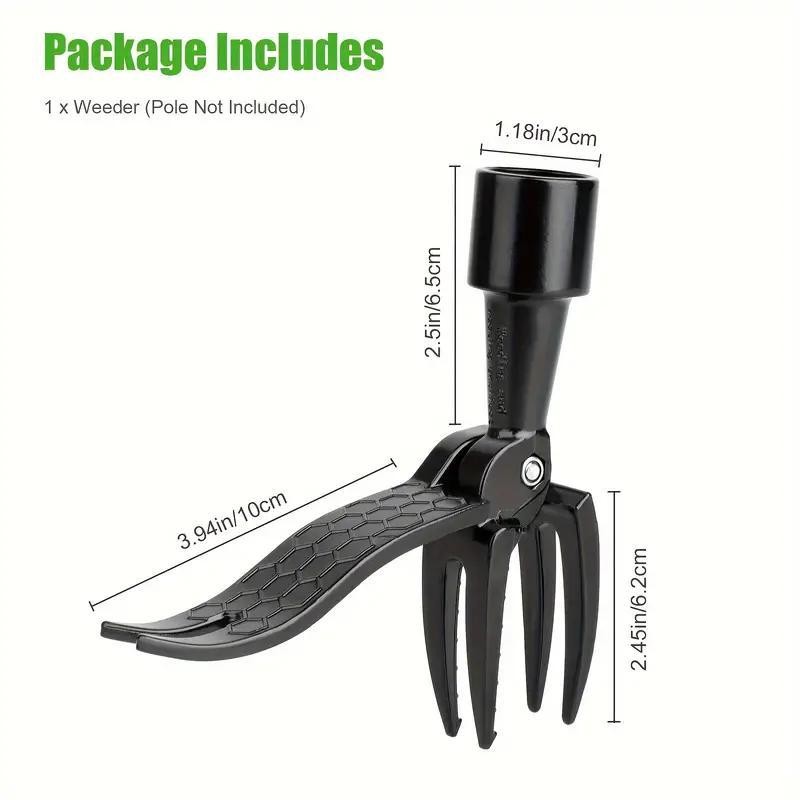 Standing Weeder,¬†4-Claw Steel Head Design Manual Weeder,¬†Durable and Sturdy Garden