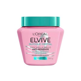 L'Oreal Paris, Mascarilla Capilar Elvive Glycolic Cristal Con Glicina Anti Residuos + Ácido Glicólico, 300Ml