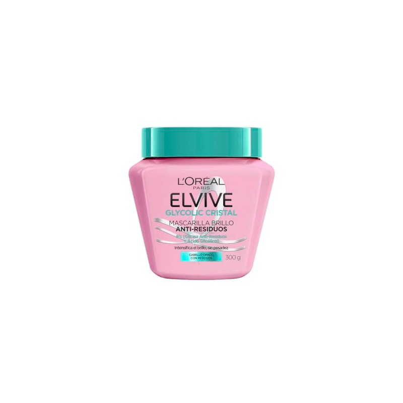 L'Oreal Paris, Mascarilla Capilar Elvive Glycolic Cristal Con Glicina Anti