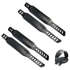 Pedal Straps, Pedal Belts, 2 Pairs, Set of 4, Aero Bike, Bicycle, Universal Replacement Straps, Adjustable, Total Length 12.2 inches (31 cm), Fitness Bike, Easy Installation, Spare Replacement