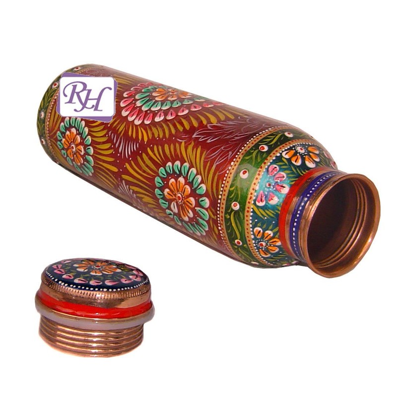 Pure Copper Water Bottle for (Joint Free & leak proof)