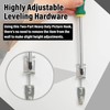 Blulu 10 Pcs Adjustable Picture Hangers J Hooks Mirror Hanging