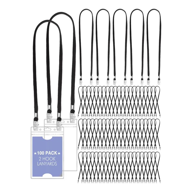 Patelai: 100 Cordones Con Doble Clip Y Giro De Mascarilla