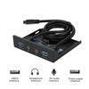 USB3.0 AUDIO Floppy Front Panel 3.5inch 2 USB3.0 Interfaces with