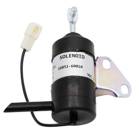 12V 16851-60014 1685160014 Fuel Shut Off Solenoid Replacement for Kubota RTV900 ZD18 ZD21 ZD221 ZD321 ZD323 BX2350D BX2360 BX24D BX25 G2160 TG1860 GR2100 GR2110 GR2120 GR2120B