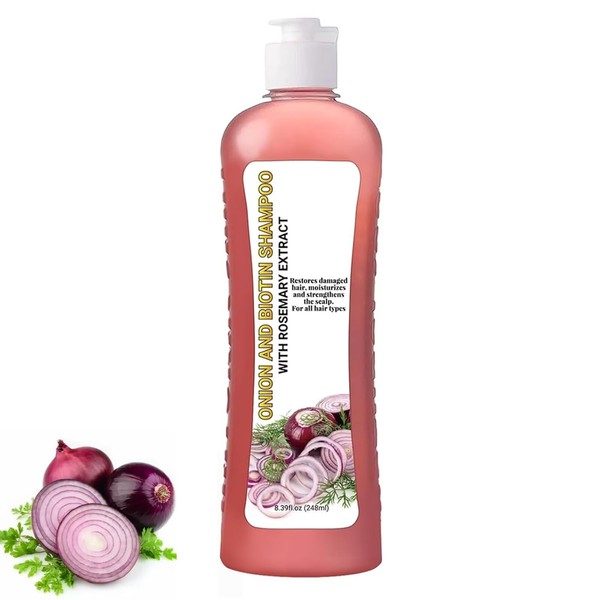 Onion Biotin and Rosemary Shampoo, shampoo de cebolla y romero,