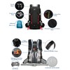 Long Keeper 40L Hiking Backpack Camping Daypack with Waterproof Rain