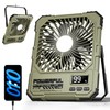 20000mAh Rechargeable Camping Fan Remote UltraSlim LED Green
