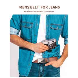 SKiporty Belt Men 2 Pack Black Brown Ratchet Belts with Buckle Click Adjustable Belts for Dress Jeans,Gifts for Men